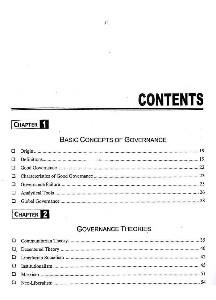 JWT Governance Public Policies Book for CSS by Dr M Kaleem Multan Kitab Ghar