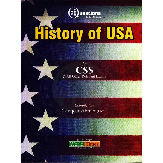 JWT History Of USA Book For CSS By Tauqeer Ahmed Multan Kitab Ghar