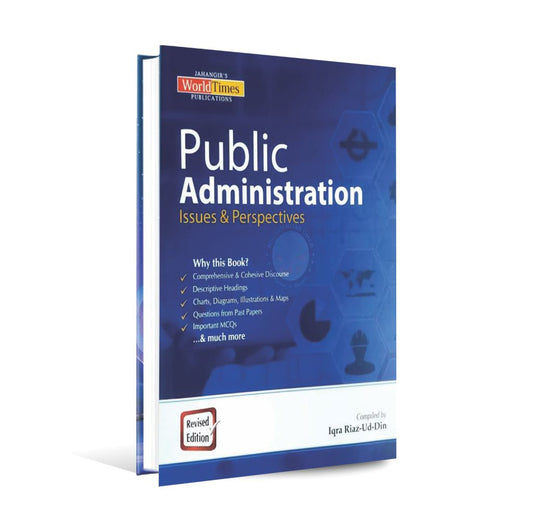 JWT Public Administration Issues Perspective Book By Iqra Riaz-Ud-Din