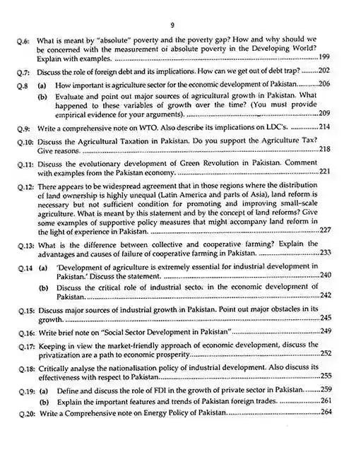 JWT to the point Economics Paper 1 2 Book for CSS PMS by Saba Asghar Bhutta