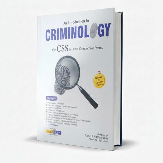 JWT An Introduction to Criminology Book for CSS By Sami Ul Hassan MKG