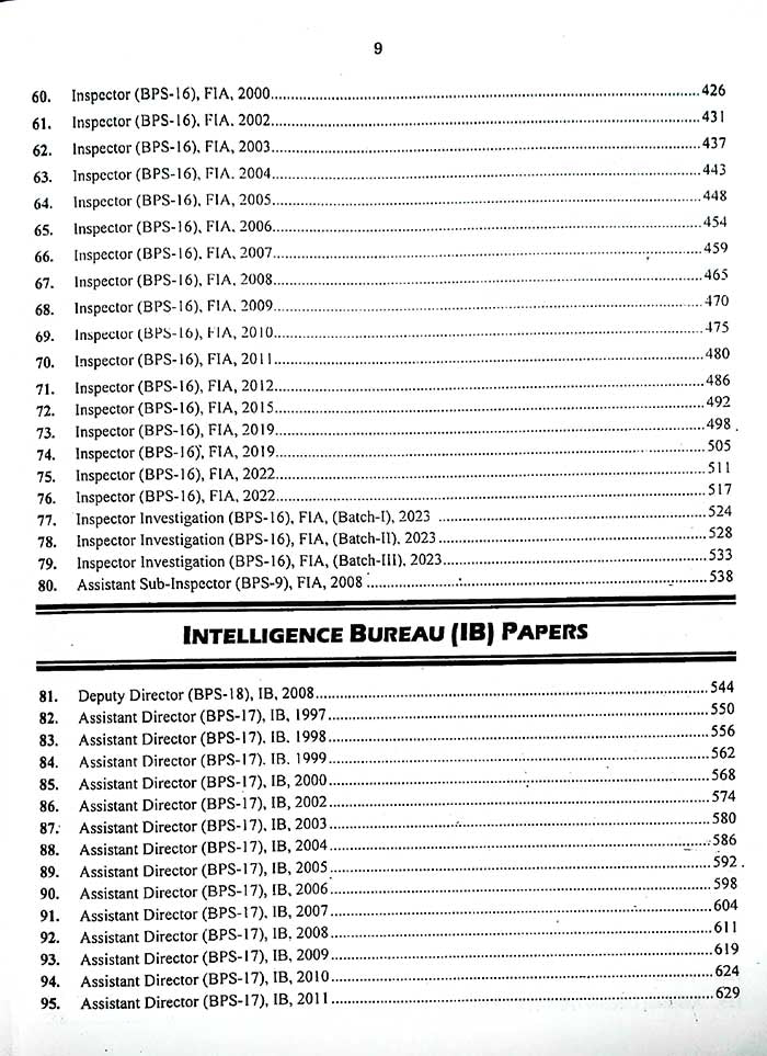 JWT Big book of FPSC Solved papers Revised and updated Edition - MKG