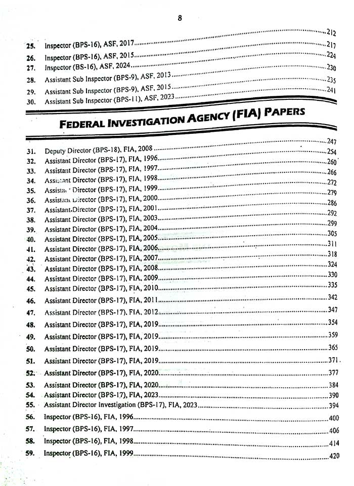 JWT Big book of FPSC Solved papers Revised and updated Edition - MKG