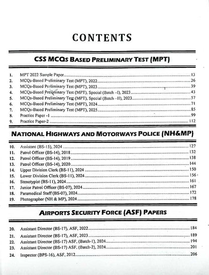 JWT Big book of FPSC Solved papers Revised and updated Edition - MKG