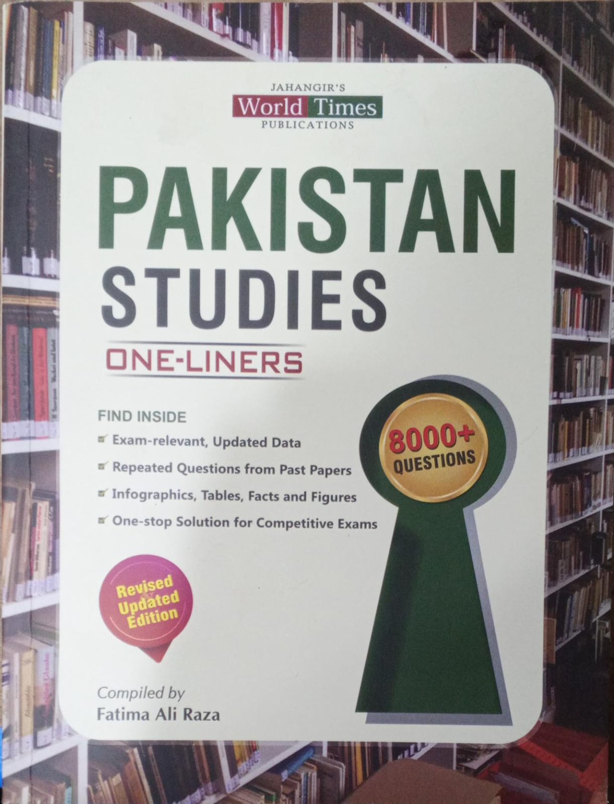 JWT Pakistan Studies One Liners Book by Fatima Ali Raza MKG