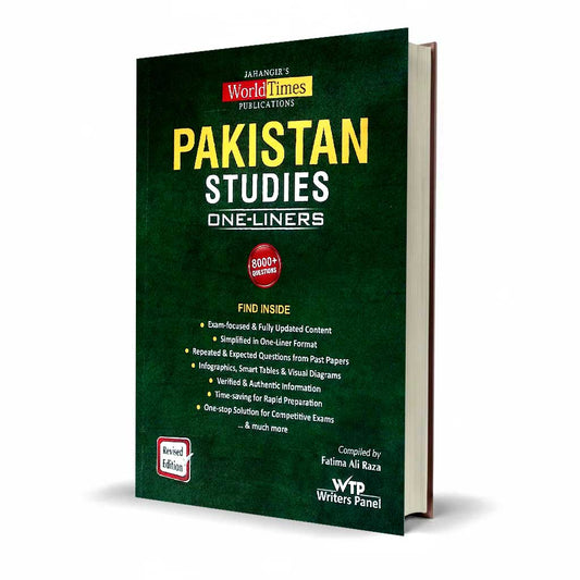 JWT Pakistan Studies One Liners Book by Fatima Ali Raza