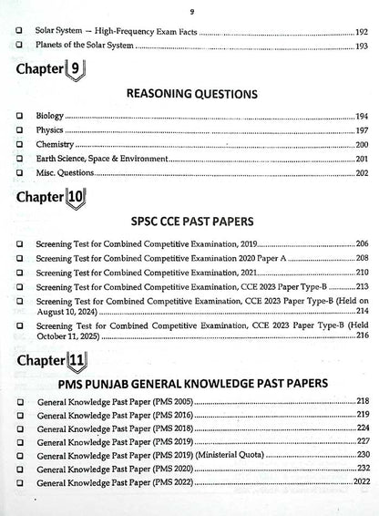 JWT Science MCQs for CSS PMS by Mian Shafiq CSP Preparation - MKG