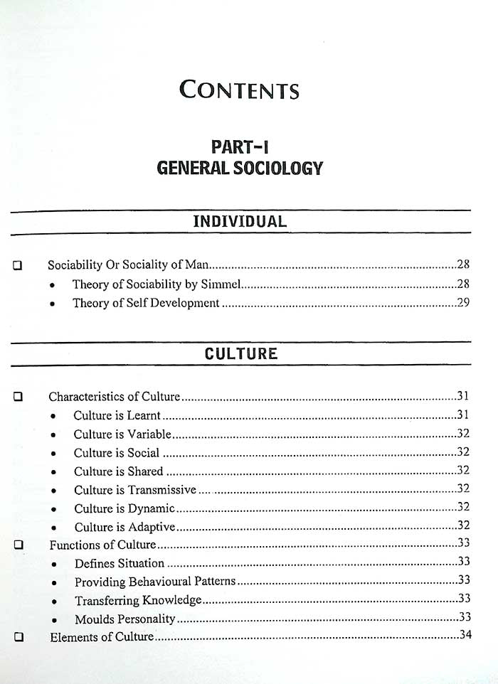 JWT Sociology Book for CSS, PMS, PCS All Other Relevant Exams By Jawad Tariq - MKG
