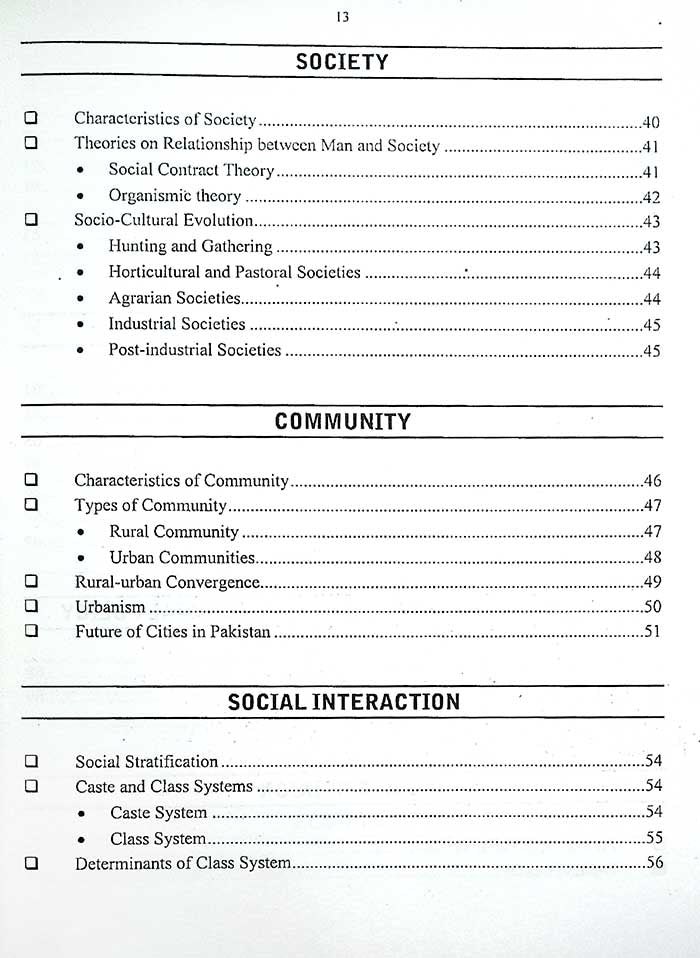 JWT Sociology Book for CSS, PMS, PCS All Other Relevant Exams By Jawad Tariq - MKG