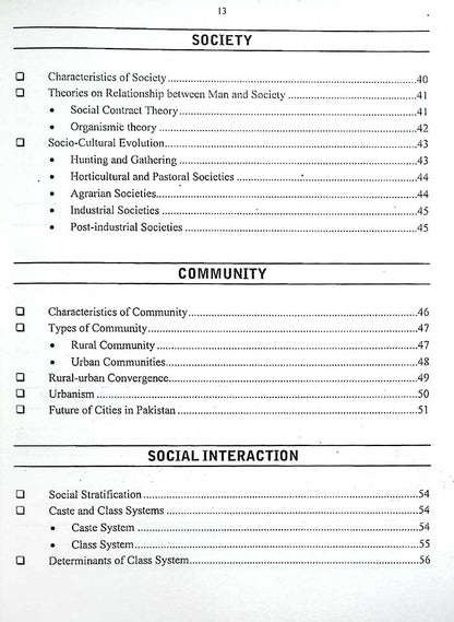 JWT Sociology Book for CSS, PMS, PCS All Other Relevant Exams By Jawad Tariq - MKG