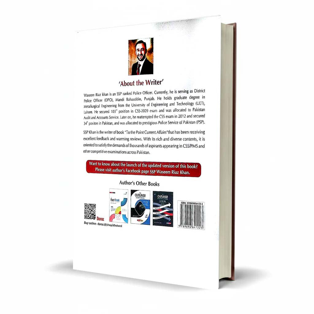 JWT To the Point Current Affairs Revised Updated Edition Book For CSS, PMS Other Competitive Exams By Waseem Riaz Khan (PSP)