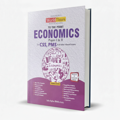 JWT To the Point Economic1&2 Book for CSS PMS by Saba Asghar Bhutta MKG