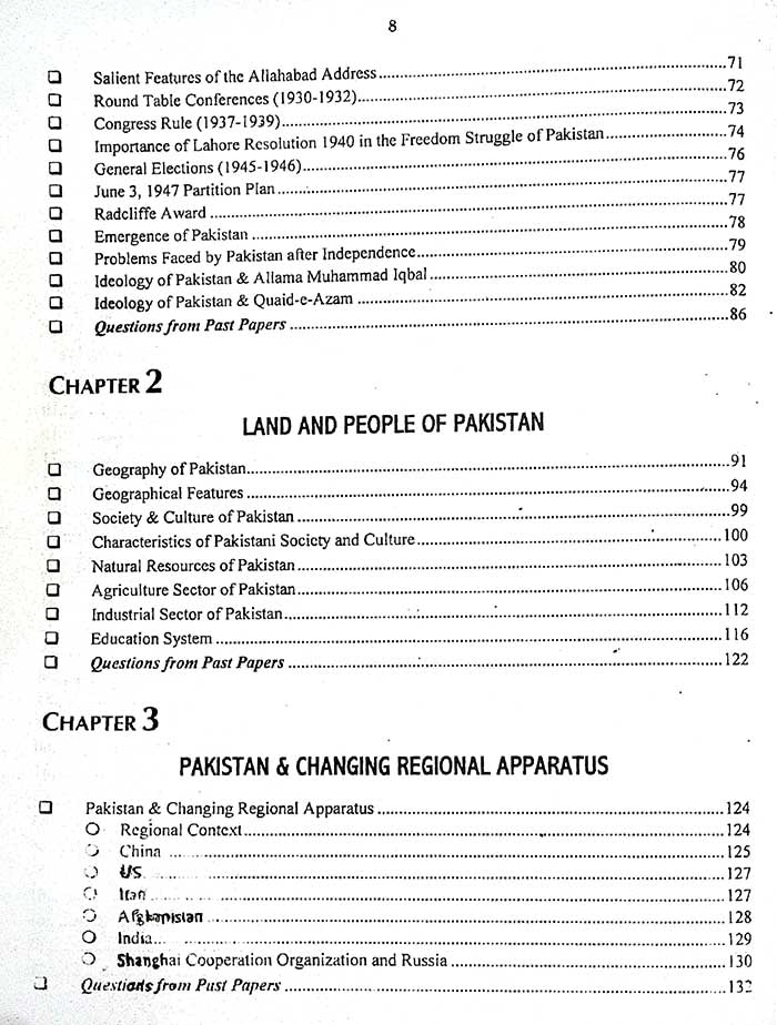 JWT To the Point Pakistan Affairs Book for CSS, PMS & Other Exams by Dr. Liaquat Niazi