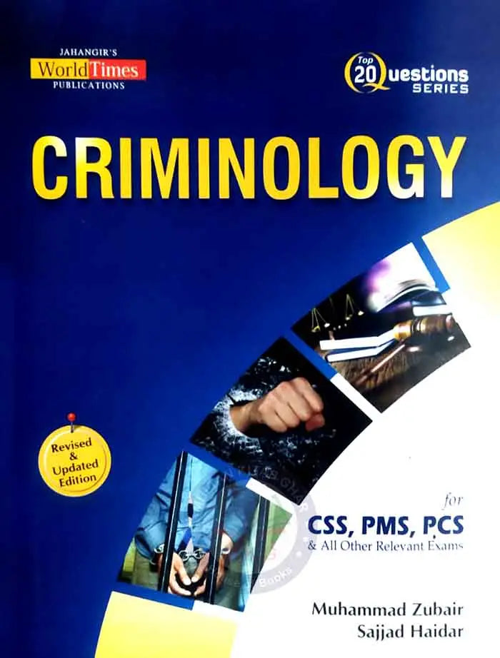 Jahangir World Times Criminology Book For CSS PMS PCS by Muhammad Zubair Multan Kitab Ghar