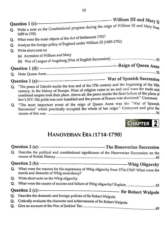 Jahangir To The Point British History Book for CSS by Dr. Waheed Asghar - MKG