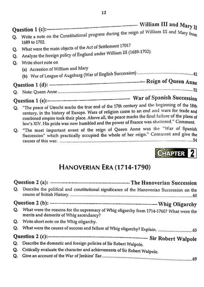 Jahangir To The Point British History Book for CSS by Dr. Waheed Asghar - MKG