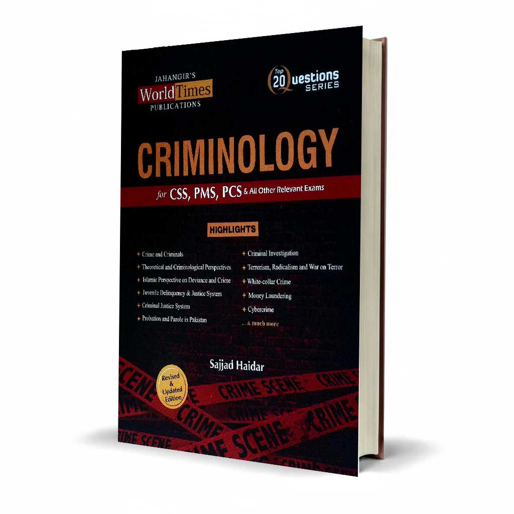 Jahangir World Times Criminology Book For CSS PMS PCS by Muhammad Zubair