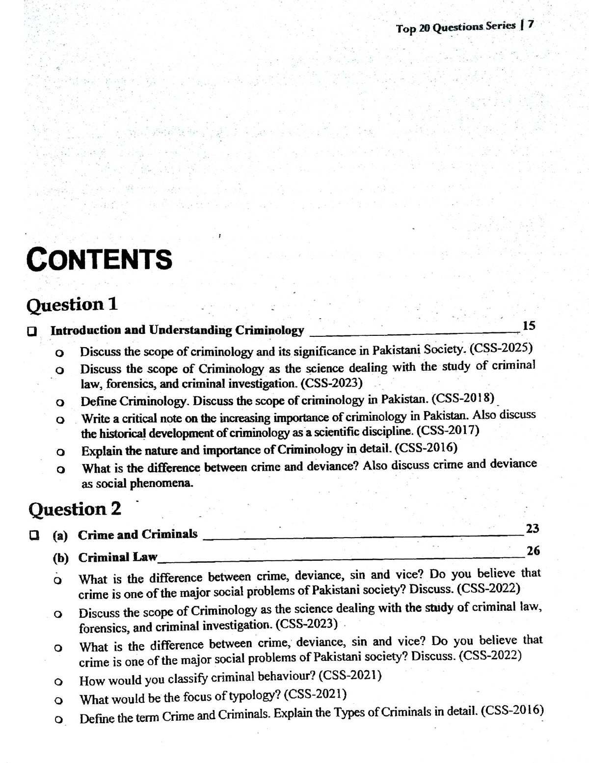 Jahangir World Times Criminology Book For CSS PMS PCS by Muhammad Zubair