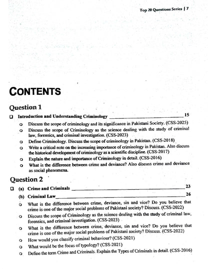 Jahangir World Times Criminology Book For CSS PMS PCS by Muhammad Zubair