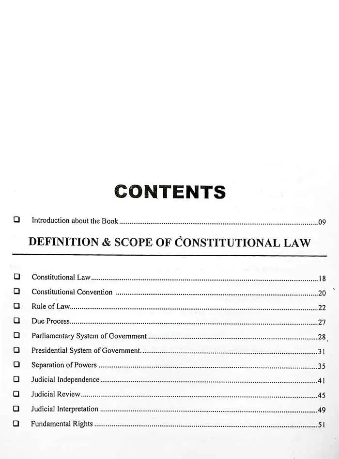 Jahangir's Constitutional Law Book For CSS, PCS, LLB, LLM By Raheem Baksh Maitlo Multan Kitab Ghar