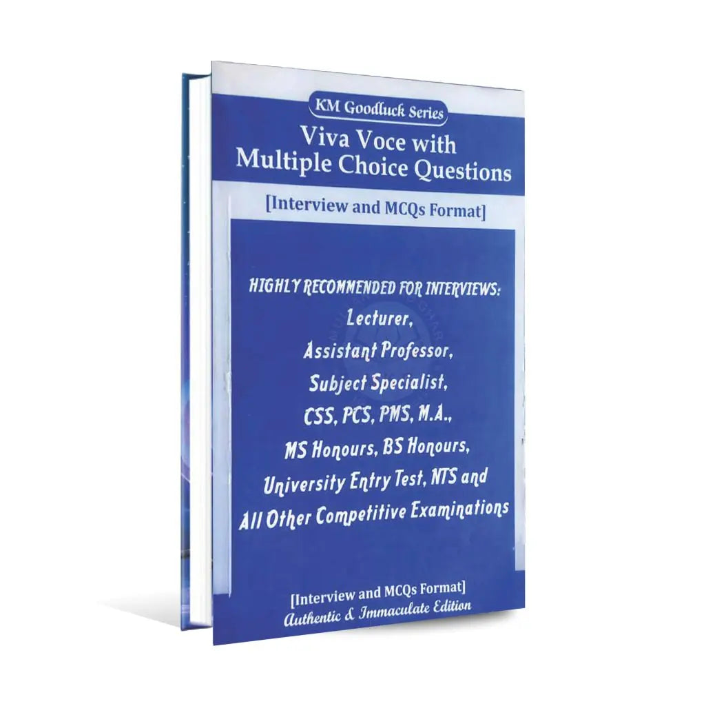 KM Goodluck Series Viva Voce with Multiple Choice Questions Book for CSS Multan Kitab Ghar