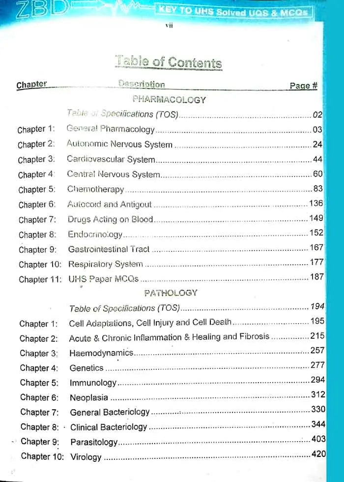 Key to UHS Book for 3rd Year MBBS DPT, BDS Students 8th Edition 2024 by Dr. M Shoaib Kanwal Multan Kitab Ghar