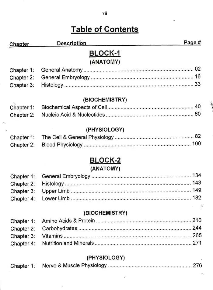 Key to UHS for 1st years MBBS 2nd Edition 2024-2025 by M. Shoaib Kanwal Multan Kitab Ghar