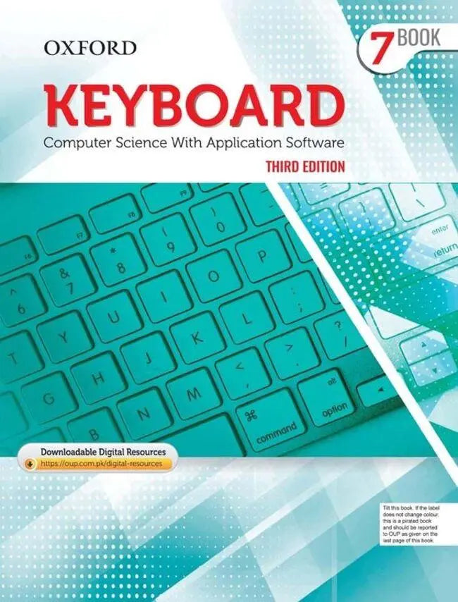 Keyboard Computer Science with Application Software Book 7 Third Edition By Oxford Multan Kitab Ghar