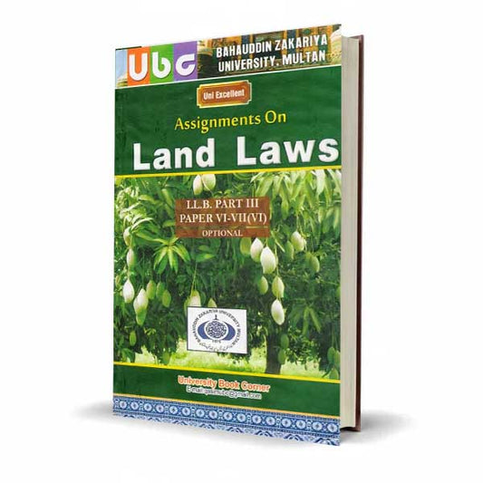 Land Laws For LLB Part 3 Past Papers 6-7 by Khurram Amir
