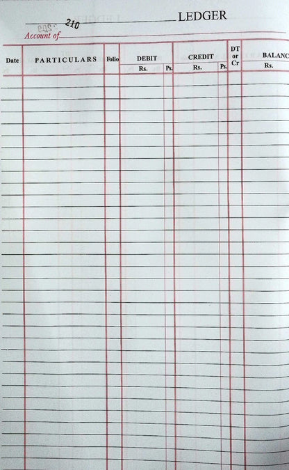 Lucky Ledger Register (English) Accounting Record Book