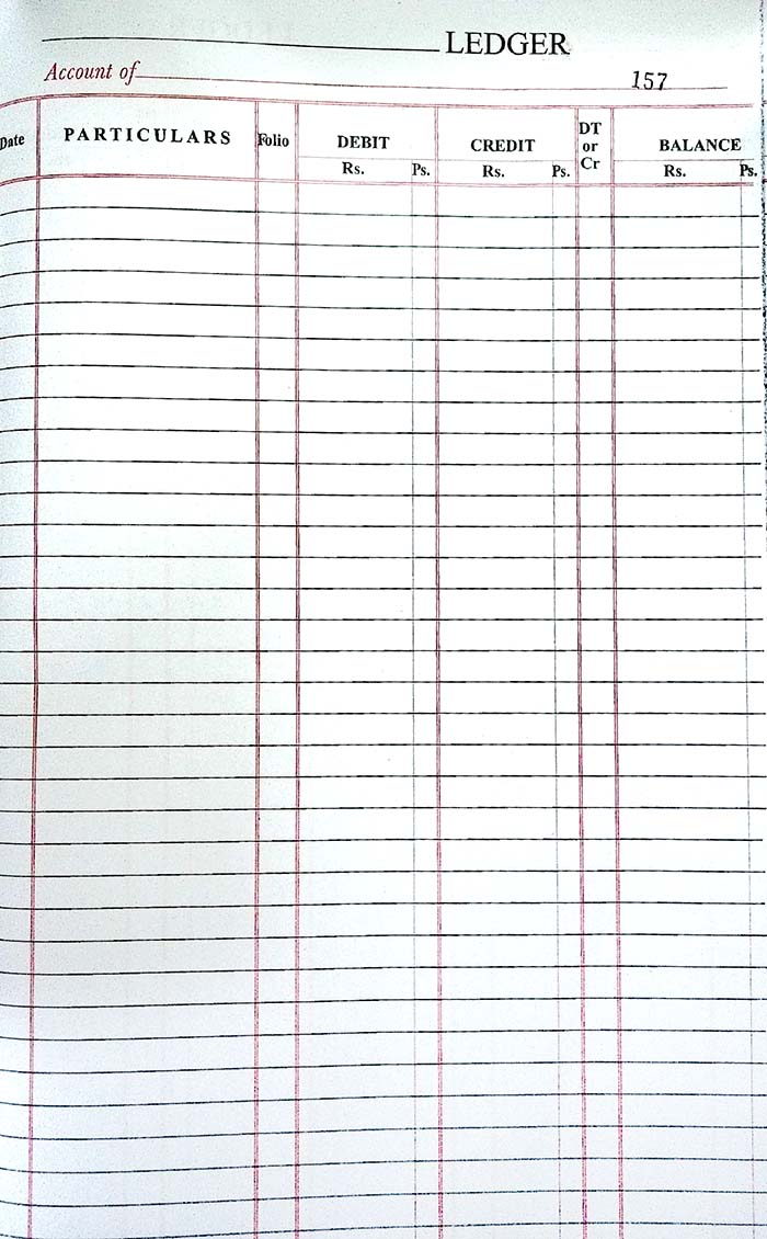 Lucky Ledger Register in English Account Record Book