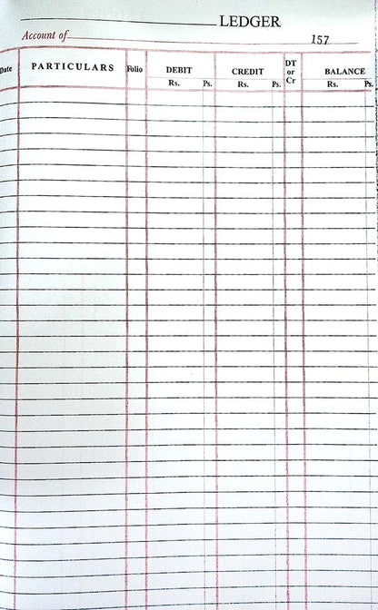 Lucky Ledger Register in English Account Record Book