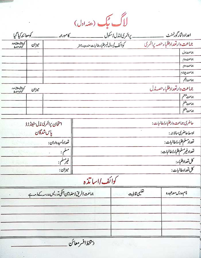 Lucky School Log Book for Daily School Record Keeping