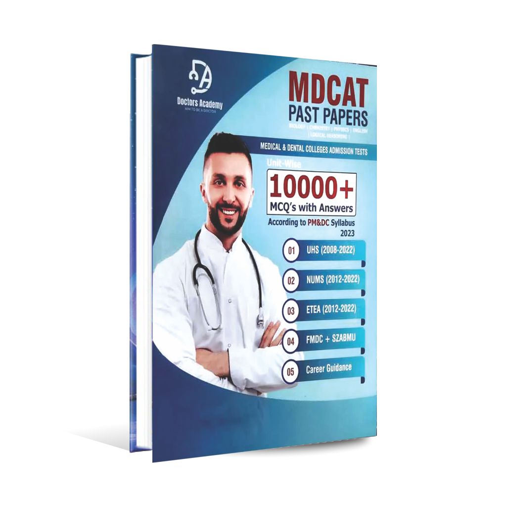MDCAT Past Papers Unit-Wise 10000+ MCQ's with Answers PM&amp;DC Syllabus 2024 By Doctor Academy Multan Kitab Ghar
