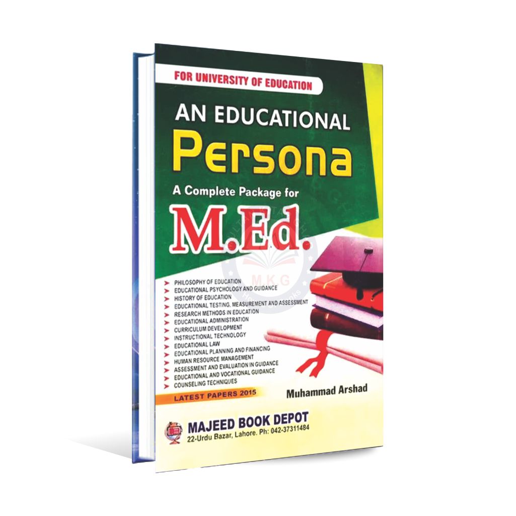 Majeed An Educational Persona Book with Notes for M.Ed By Muhammad Arshad Multan Kitab Ghar