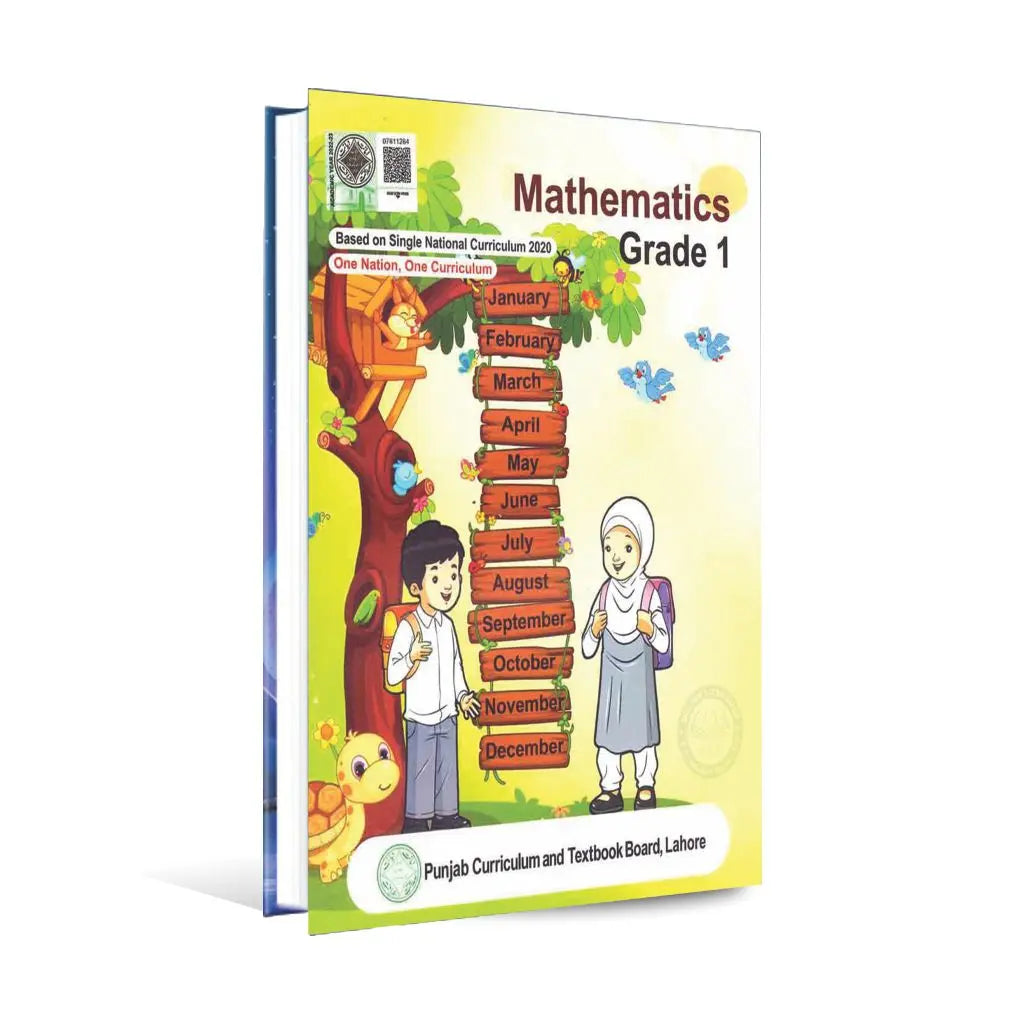 Mathematics Book For Grade 1 By Punjab Curriculum and Textbook Board Multan Kitab Ghar