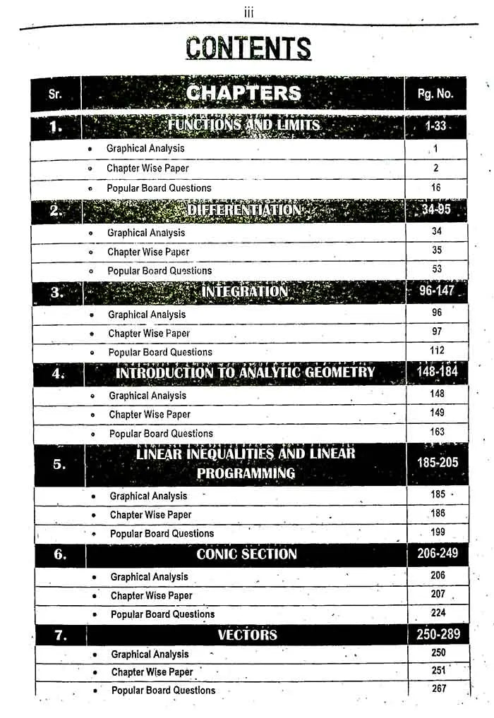 Mathematics Up To Date Model Papers for Class 12 | ILMI Kitab Khana Multan Kitab Ghar