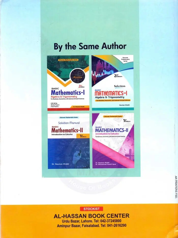 Mathematics for Chemists Book With Solutions By Nauman Khalid Multan Kitab Ghar