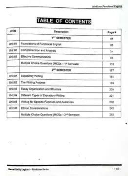 Medicose Functional English 1st Edition for 1st & 2nd Semester By Rawal Rafiq Leghari