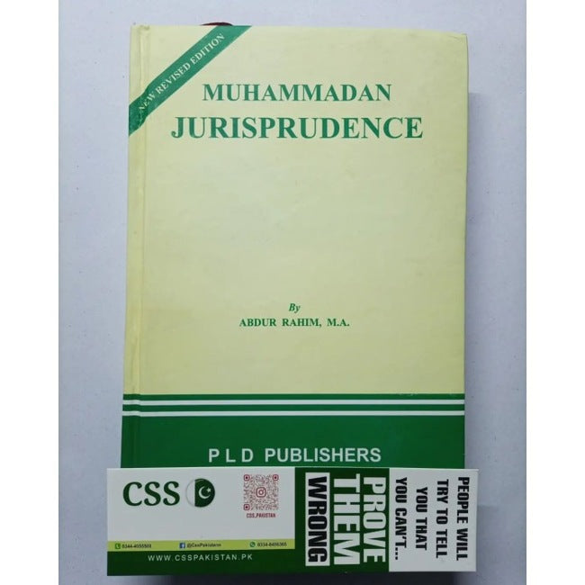 Muhammadan Jurisprudence Book by Abdur Rahim
