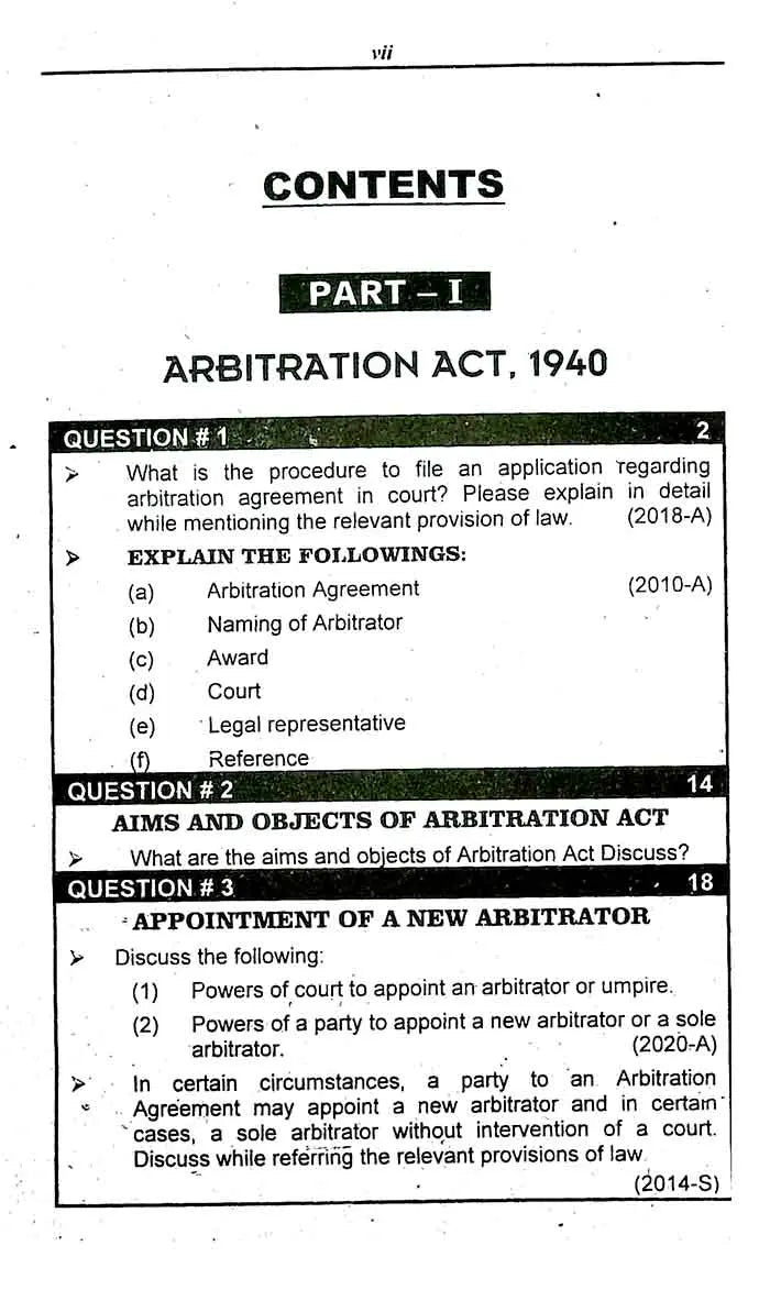 N Series Comprehensive Assignment on Minor Acts for LL.B 5 years program part-V paper-VI By M.A Choudhary Multan Kitab Ghar