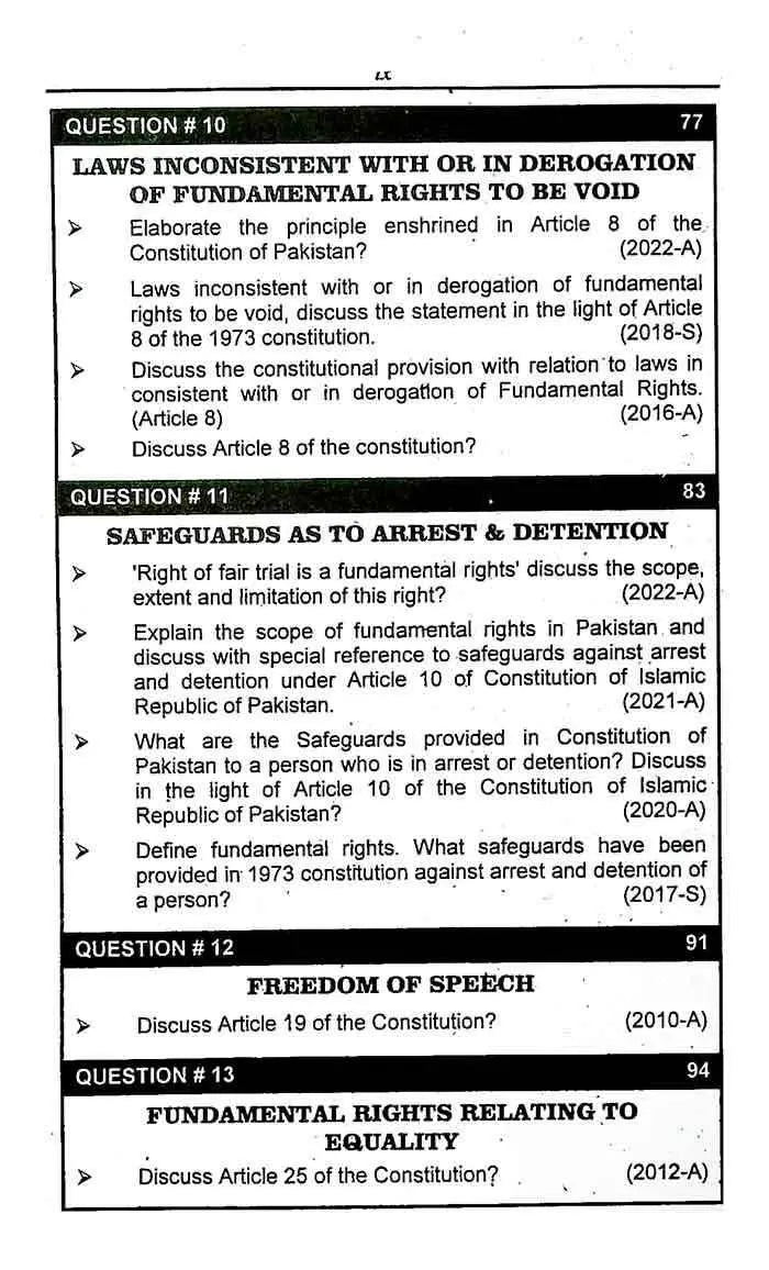 N Series Comprehensive Assignments on Constitution of Pakistan 1973 Book Part-IV, Paper-I for LL.B By M.A Chaudhary