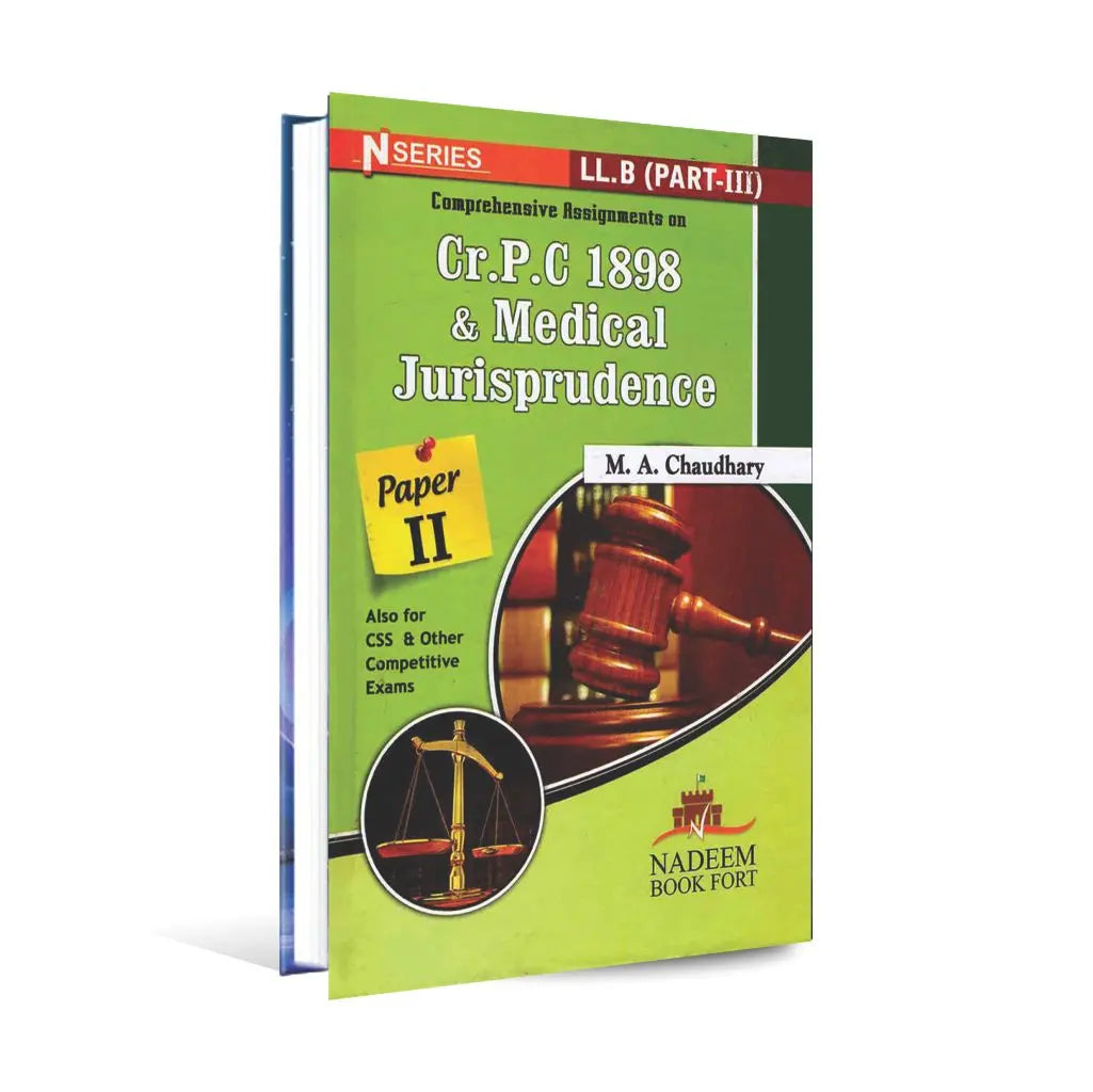 N Series Comprehensive Assignments on Cr.P.C 1898 and Medical Jurisprudence Book For LLB Paper 2 Multan Kitab Ghar