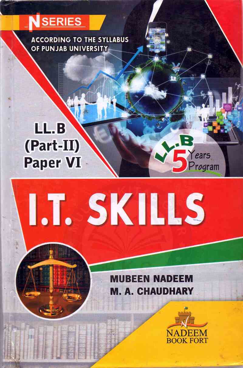 N Series I.T Skills Book For LL.B 5 Years By Mubeen Nadeem Multan Kitab Ghar