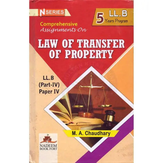 N Series Law of Transfer of Property Book For LLB By M A Chaudhary Multan Kitab Ghar