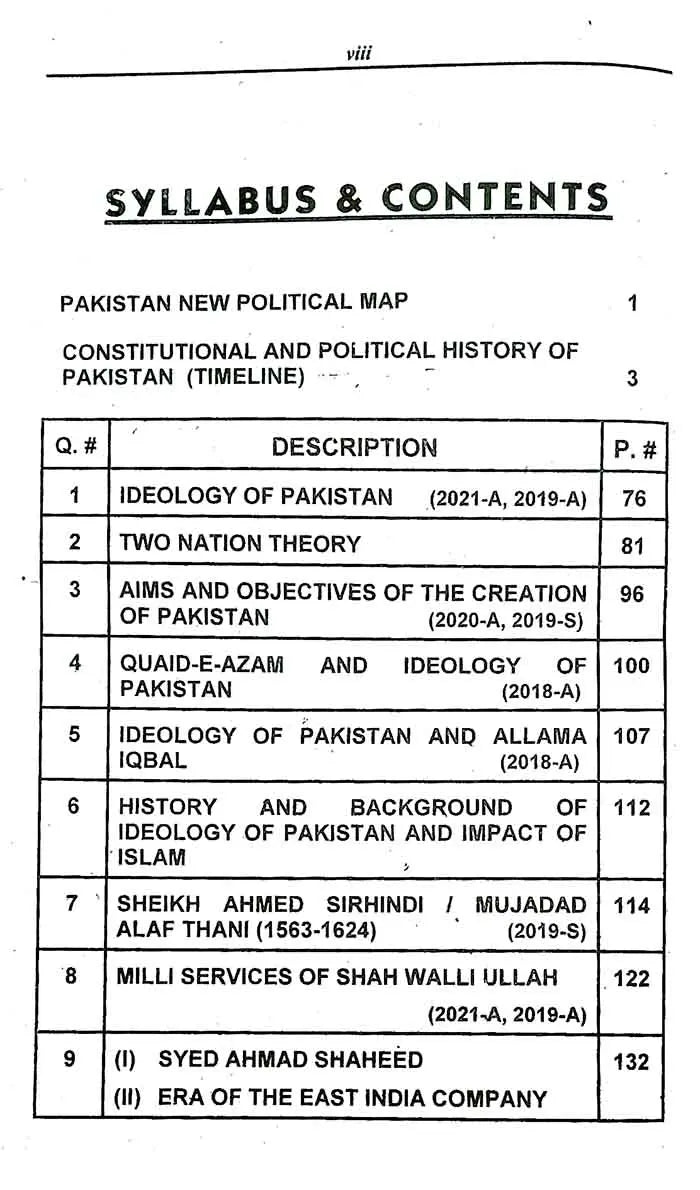 N Series Pakistan Studies Book For LL.B Part-II Paper II By M.A Chaudhary Multan Kitab Ghar