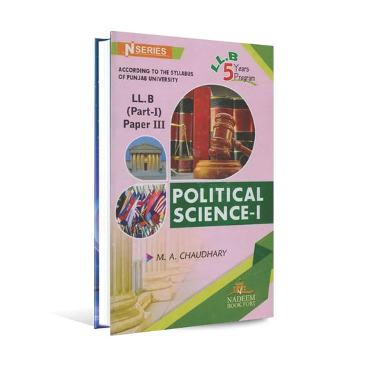 N Series Political Science-1 Book for LLB Part 1 Paper 3 By M.A. Chaudhary Multan Kitab Ghar