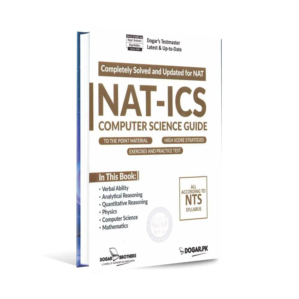 NAT-ICS Book For Computer Science by Dogar Brothers Multan Kitab Ghar