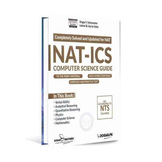 NAT-ICS Book For Computer Science by Dogar Brothers Multan Kitab Ghar