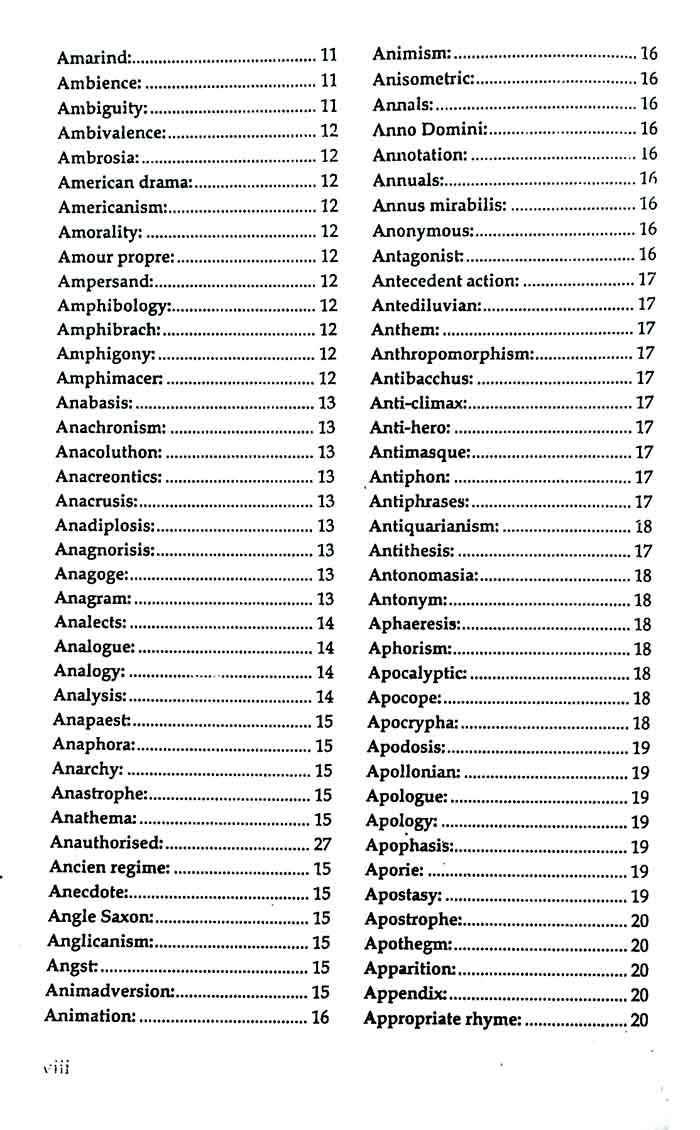 NKM Advanced Dictionary of Literary Terms by Prof. Munawar Ali Malik